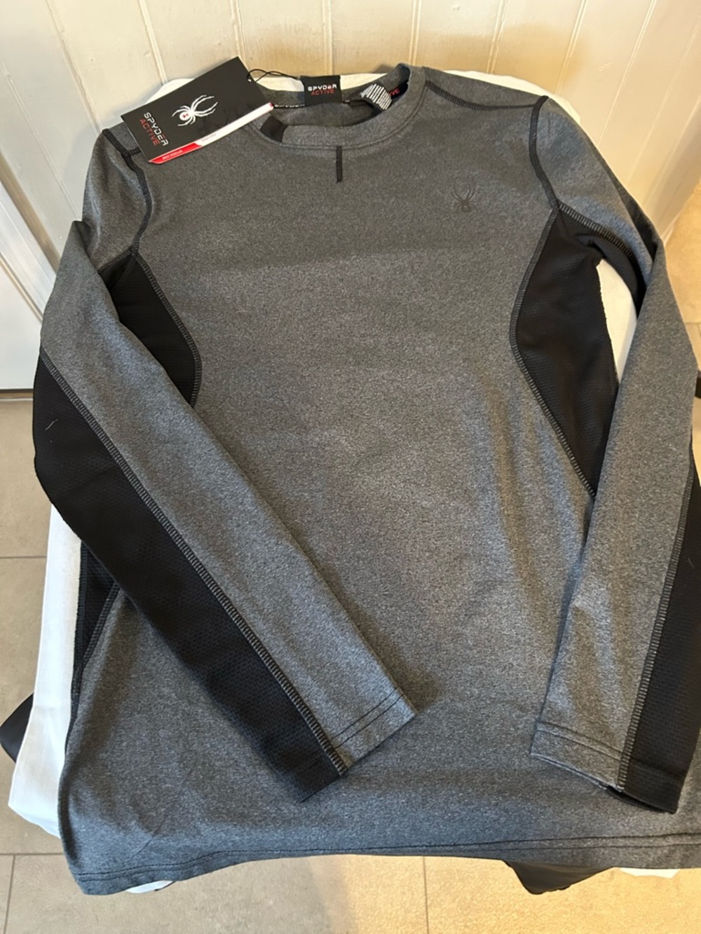 NWT Spyder Active Pro Web Performance Long Sleeve Shirt/Men’s Small